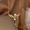 2026 New Y2K Pearl Pendant Necklaces Women Colorful Star Tassel Necklaces Luxury Sweet Elegant Party Banquet Jewelry Accessories