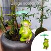 Frogs Garden Decoration Resin Solar Frogs Statue Outdoor Garden Decors Gifts for Pathway Yard Lawns Patio Housewarming