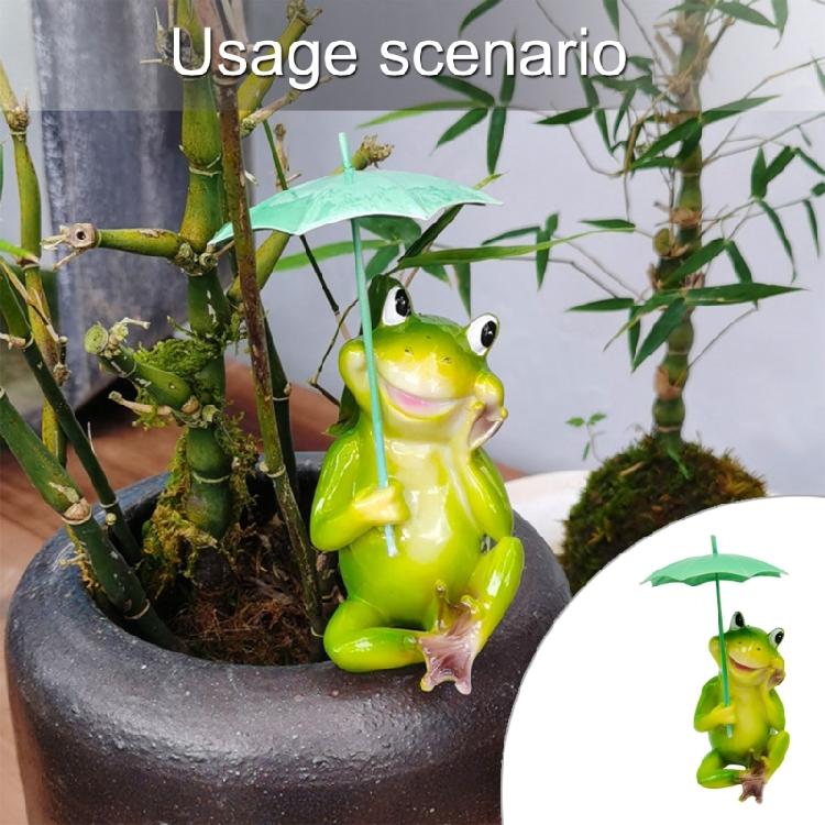 Frogs Garden Decoration Resin Solar Frogs Statue Outdoor Garden Decors Gifts for Pathway Yard Lawns Patio Housewarming