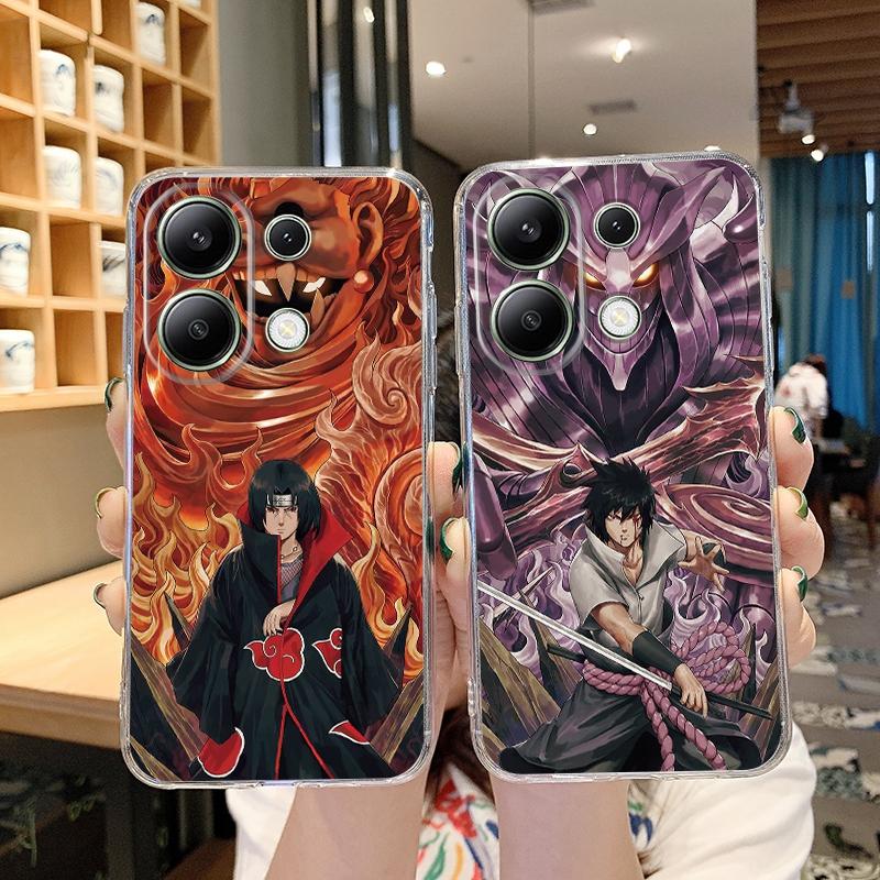 Husă din silicon moale și transparentă Fashion Anime pentru Xiaomi Redmi Note 13 14T 15 Samsung A55 A35 M35 S24 iPhone Huawei Honor Camera de protecție antișoc