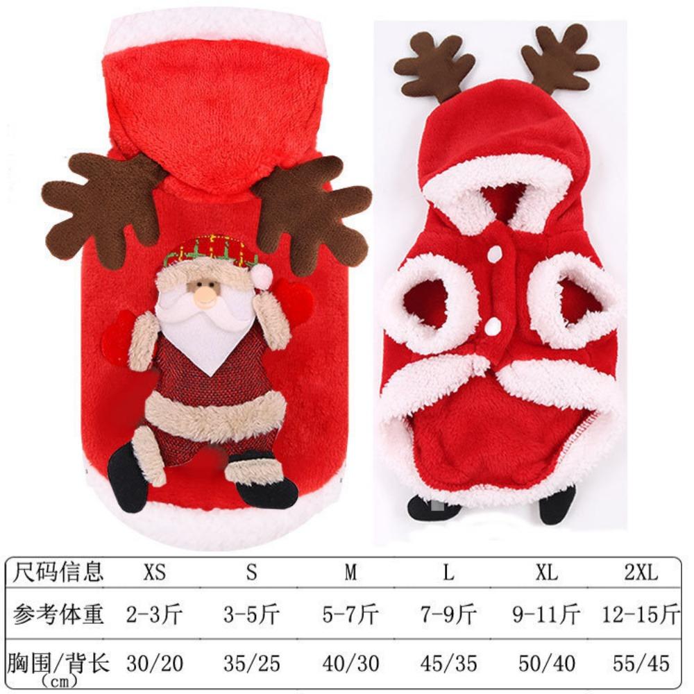 Small, Medium and Large Dogs, Pets, Cats, Dogs, Christmas Cotton-padded Clothes, Funny Autumn and Winter Clothes, Old Snowman Supplies, Clothes