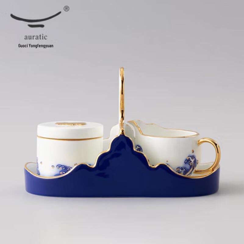 Yongfengyuan Mr. Porcelain Pearl Coffee Cup & Saucer Set