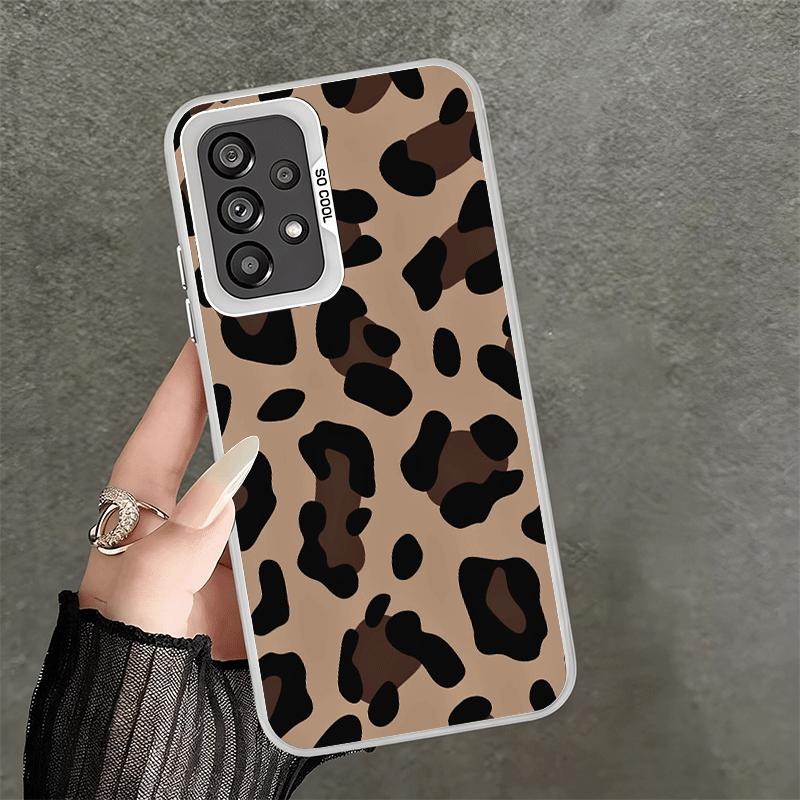 Leopard Print Trend Desgin Soft Phone Case for Samsung A17 A16 A15 A14 A13 A57 A56 A55 A54 A53 A37 A36 A35 A34 A33 A26 A25 A24 A