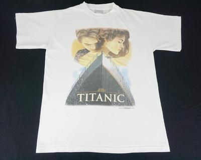 RARE Vintage 1998 Stanley Desantis Titanic Movie Promo White Shirt REPRINT Unisex T-Shirt