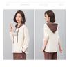 Mom's Casual Hooded Pullover for Women - Loose Fit, Spring/Fall 2024 Trend