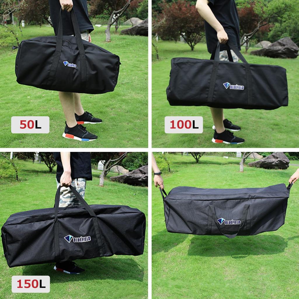 Azarxis Boston Bag, Large Capacity Bag (55L, 100L, 150L), Waterproof, Travel Bag, Big Bag, 3-Way Tote Bag, Carry-on Bag, Emergency Bag, Gym, Moving, G