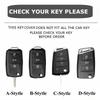 Étui en cuir pour clé de voiture à distance, porte-clés, housse pour VW Volkswagen Passat CC Golf Santana Bora Polo LAVIDA Tayron Tharu Tiguan