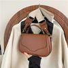 Korean Design Textured Crossbody Bag: Chic Commuter Handbag
