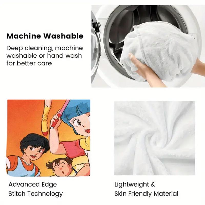 CreamyMami 2D Flat Pattern Flannel Blanket High quality All Seasons Warmth and Comfort Perfect for Christmas Gifts.NMT0928044