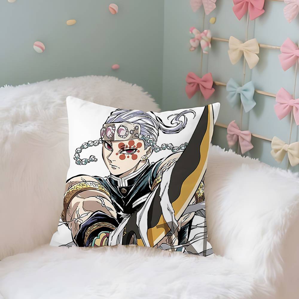 T-Tengens Uzuis Case Plush Fabric Soft Pillowcase Double Sided Print Cushion Cover Household Gifts