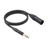 6.35 To XLR Cable 1/4 Inch 3 Pin Camcorders DSLR Cameras Zinc Alloy Connector 1/4" TRS Adapter