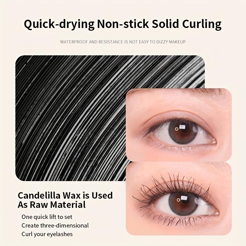 Mascara Waterproof Sweatproof Long Lasting No Take Off Makeup No Smudge Eye Mascara Long Curly Eyelashes Eye Makeup