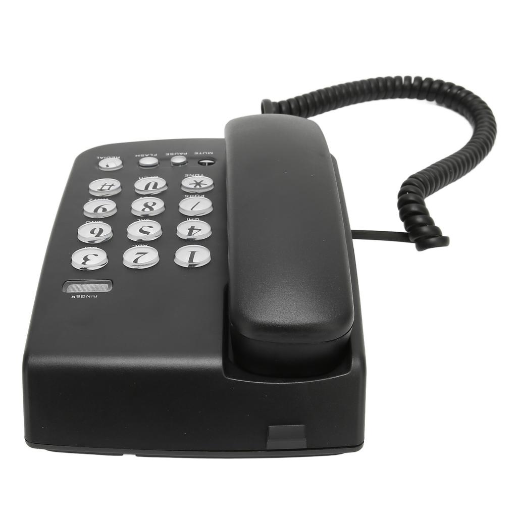 Corded Phone Hands Free Flash Function Clear Sound Last Number Re Dial Mute Button Wall Mount