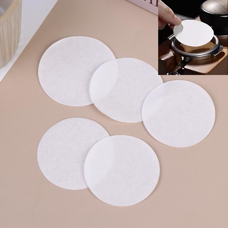 100/500Pcs 51/53/54/58Mm Unbleached Espresso Filter Coffee Paper Filter Puck Screen Portafilter Paper For Breville Barista