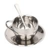 Edelstahl Kaffeetasse Kaffeetassen Espressotassen und Große Cappuccino Tasse