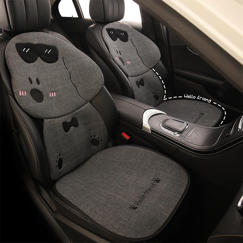 Cute Female Puppy Cartoon Car Seat Cushion for Chevrolet Equinox, Cavalier, Cruze - All Seasons