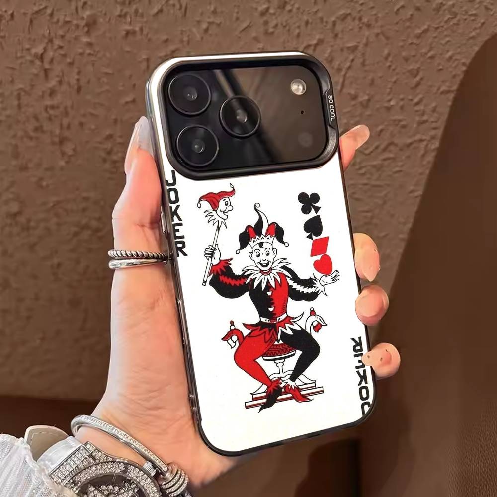 

Poker playing cards Phone Case For iPhone 17 16 15 14 13 12 11 Pro Max Plus Silver candy Matte Cover iPhone15pro
