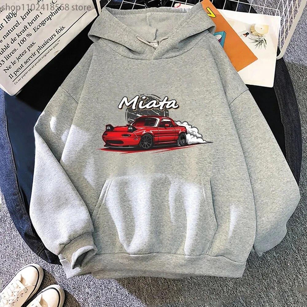 

MX5 Initial D толстовки унисекс Drift Jdm толстовка аниме Mazda с принтом автомобиля Miata уличная одежда унисекс унисекс автомобильная культура женская толстовка