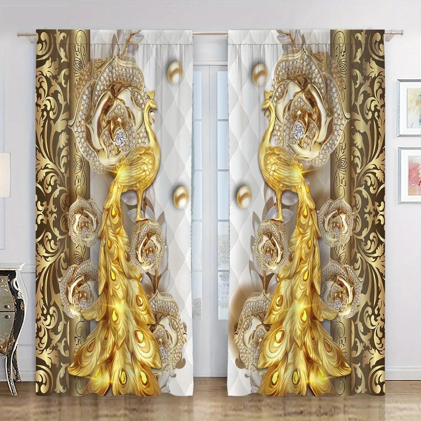 

Colorful Trees Modern Style Polyester Light Filtering Drapes Flower Theme Ornamental 2 Panels Thin Curtains For Sleeping Room Living Space 100W160H(CM)40x63in&Grommet Top