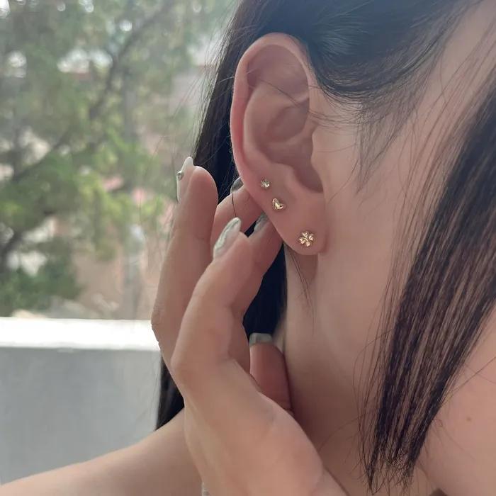 14k volume heart piercing