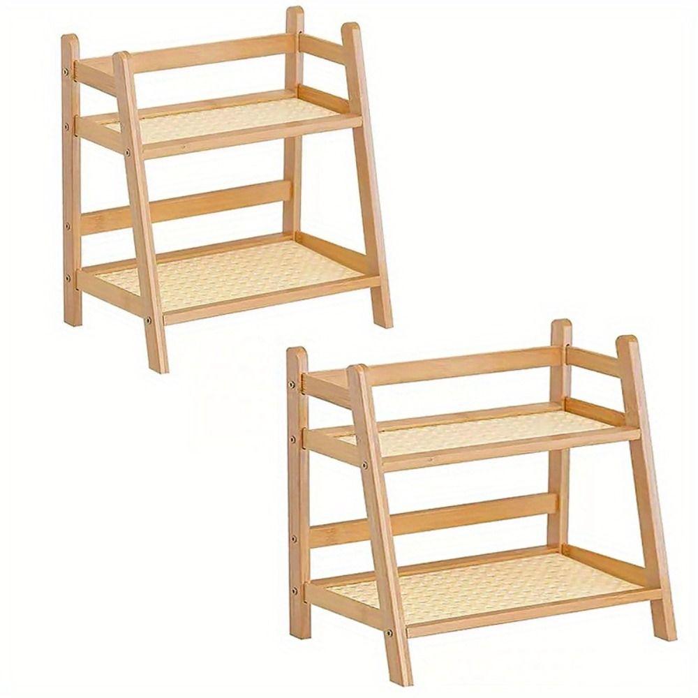 INS Cosmetics Storage Shelf 2-Tier Office Storage Rack Kitchen Cabinet Holders  Dressing Table