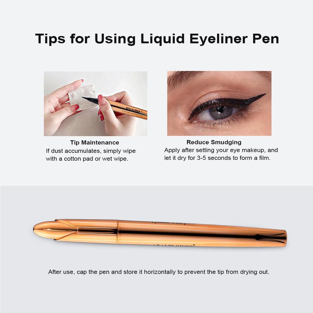 Wasserfester Eyeliner. Wischfest, färbt nicht ab, langanhaltende Farbe. Kaufen Sie 2 und erhalten Sie 1 gratis. Gold