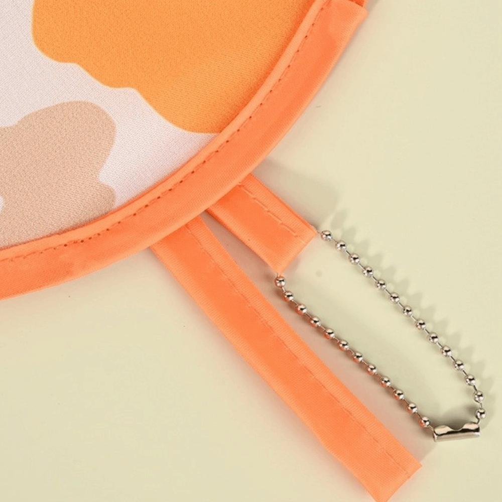 Japanese Style Portable Folding Fan Mini Collapsible Handheld Fan Colorful with Pocket Cooling Fan Outdoor Activities