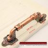 Antique Copper Exposed Barn Door Handle: Punch-Free Heavy-Duty Design for Wooden Doors