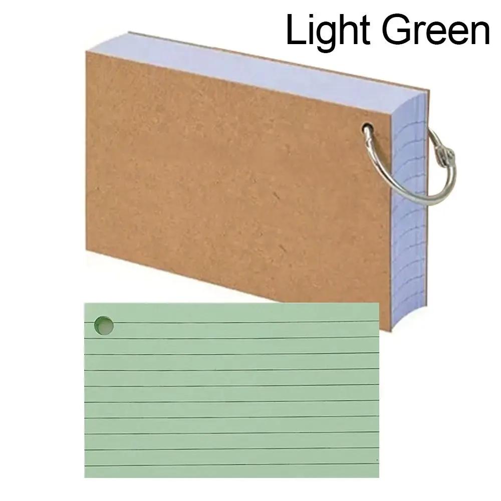

3x50Pcs Binder Horizontal Line Memo Book Loose-Leaf Index Cards Flash Cards Small Revision Cards for Study Office NotePads