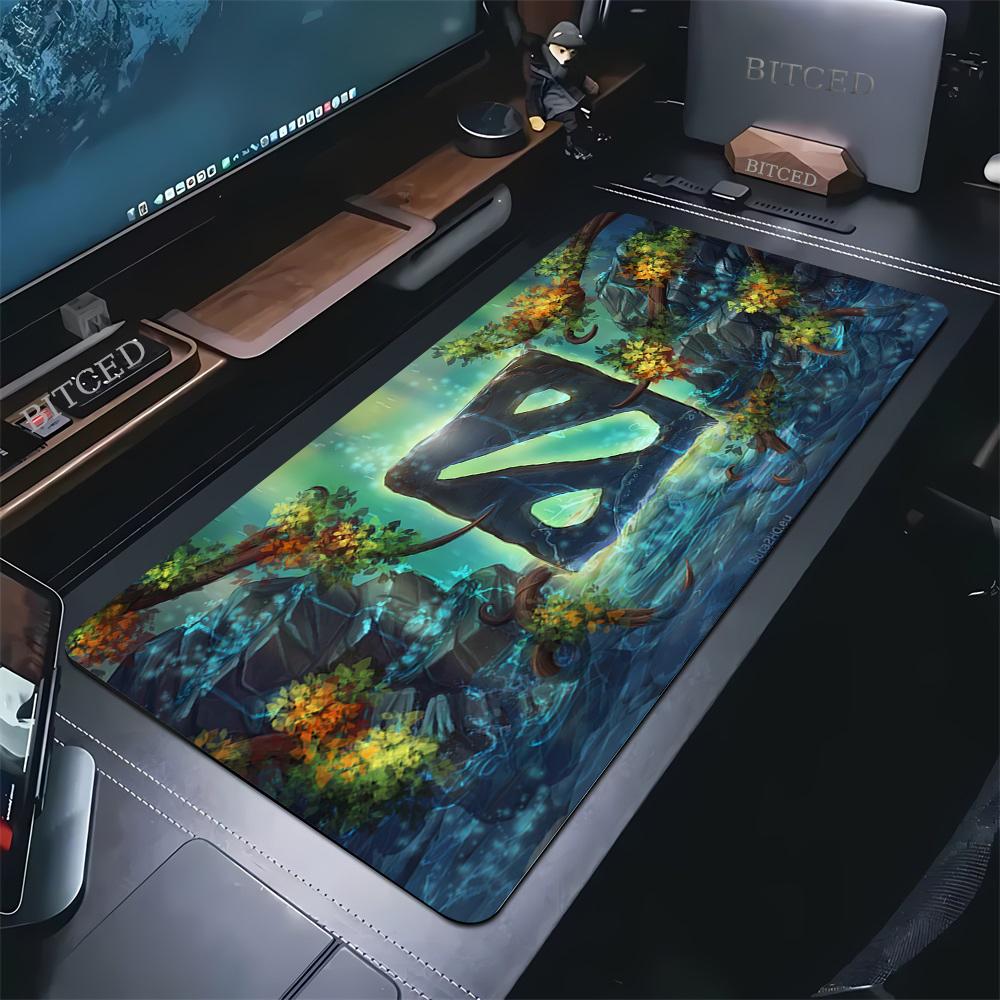 XXL DOTA Game Mauspads Erweitertes Mauspads Büro Computerzubehör Langlebige Schreibtischunterlage Rutschfeste Gummistoff Tastaturpads
