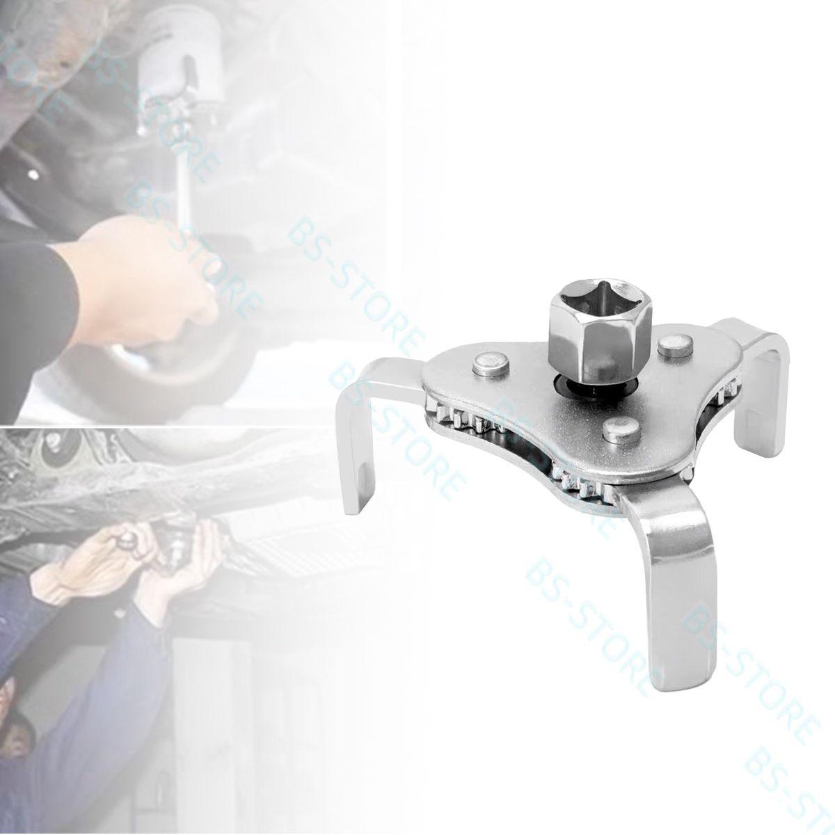 

Black Universal Oil Filter Wrench Adjustable Install Uninstall Removal Key Repairing Tool Car Repair Tools Removal Tool срібний