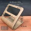 Japanese Minimalist Wooden Remote Control Organizer, Desktop Phone Stand Light Brown L