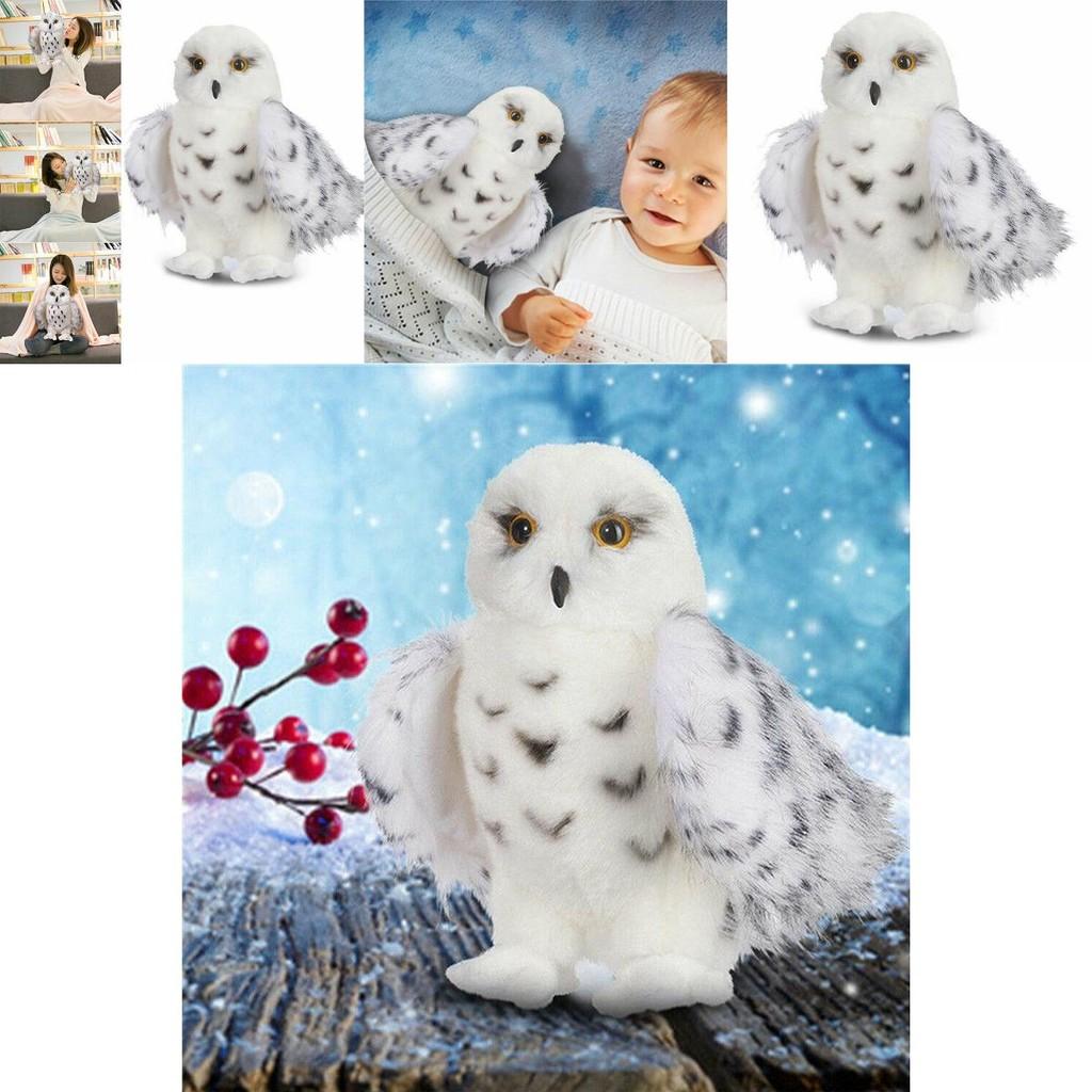 Adorable Wizard Snowy Owl Plush Toy Soft Stuffed Doll For Kids Christmas Gift
