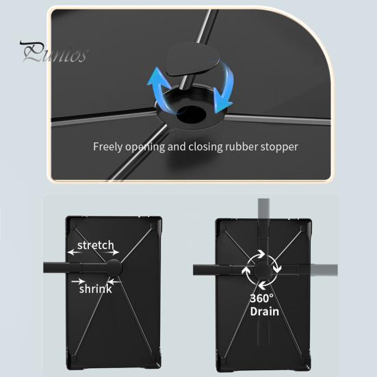 Storage Rack Two-Tier Dish Drying Rack Large Capacity Easy To Install Rust-Resistant Kitchen Countertop Utensil Dish Rack with Drain