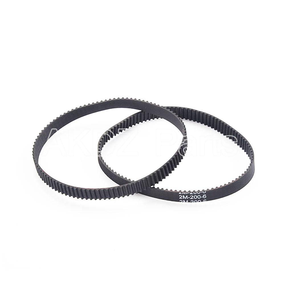 2GT Synchronous Rubber Belt for 3D Printer, 6mm Wide, Circumference 144-190mm