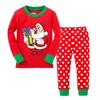 Christmas Children Autumn Pajamas Set Multiple Patterns Cotton Blend Clothing