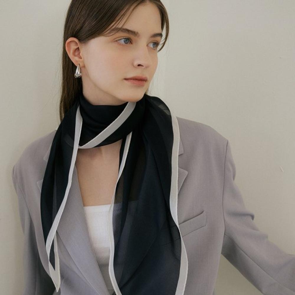 Bb De Soli De Chiffon Silk Scarf  3color beige