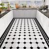 Home Kitchen Anti-oil Anti-slip Carpet PVC Leather Entrance Rugs Large Area Balcony Carpets Modern Living Room Decoration Rug