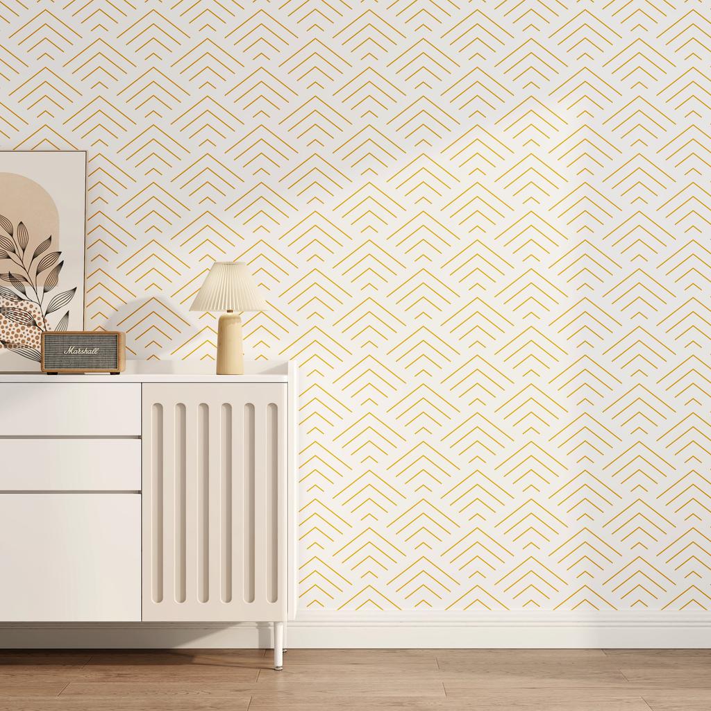 Waterproof Moisture-proof European Modern 40cm Wall Sticker Thickened Background Wallpaper Room Decoration Bedroom Stripes