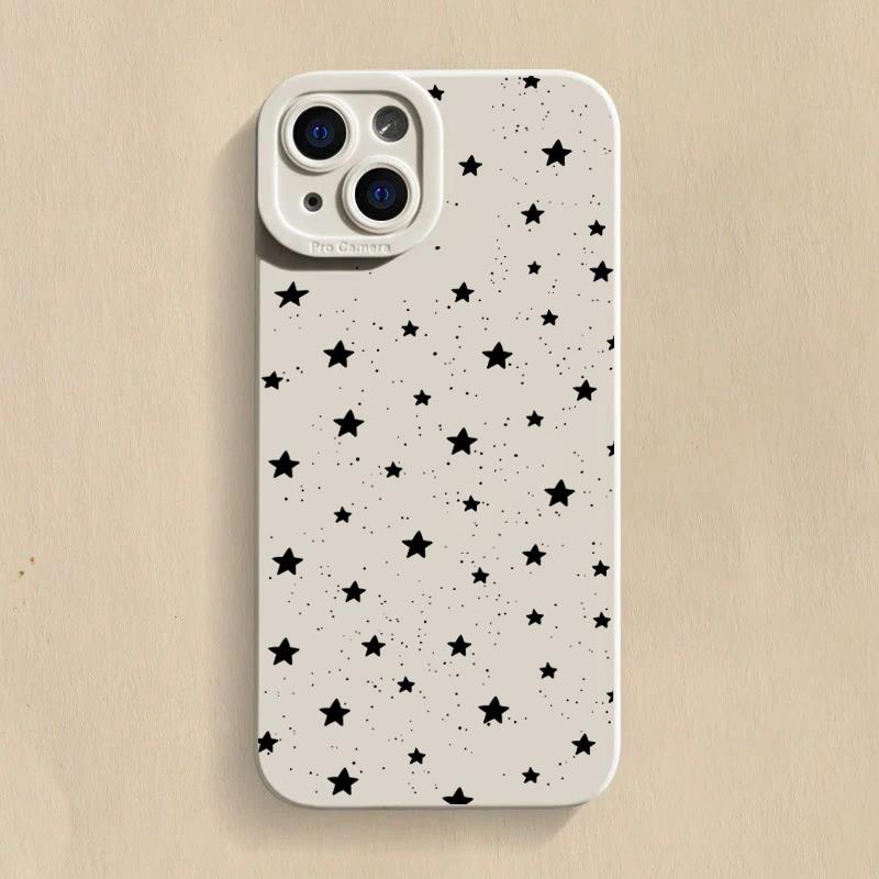 Cute stars Silicone Soft Phone Case For Xiaomi Mi 15 14T 13T 12T Pro 14 13 11 Lite 5G NE Poco F6 F5 X5 M6 X7 Pro Cover