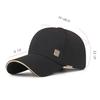 Fashion Metal Badge Baseball Cap Breathable Adjustable Baseball Hat Minimalist Outdoor Sun Hat For Women Men Unisex