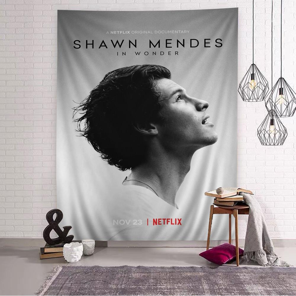SShawn Mendes Popular Singer  Hanging Bohemian Tapestry Japanese Wall Tapestry Anime Kawaii Room Decor