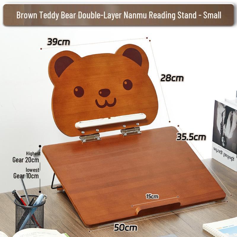 

Adjustable Bamboo & Wood Reading Stand for Children s Books - Multifunctional Book Holder and Rack