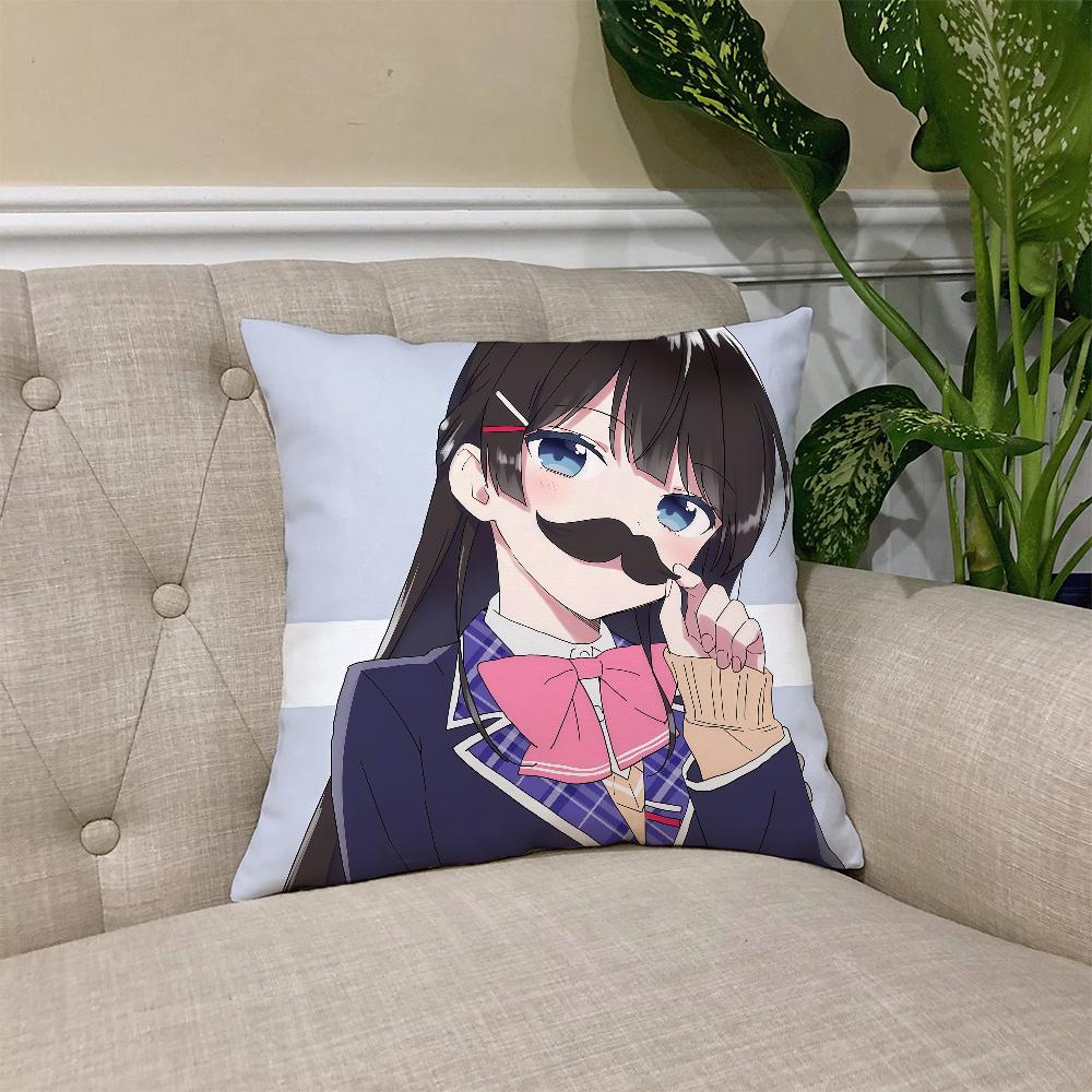 Nijisanji T-Tsukino Mito чехол для подушки Квадратный чехол для диванной подушки Повседневный удобный чехол для подушки, приятный для кожи 30cmx30cm