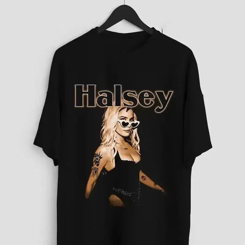 Halsey Singer Heavy Cotton Black All Size For Fans T Shirt Pp030