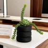 Creative Tire Shaped Flowerpot Green Potted Plants Container Home Courtyard Garden Decor Resin Handicrafts Ornament Gift