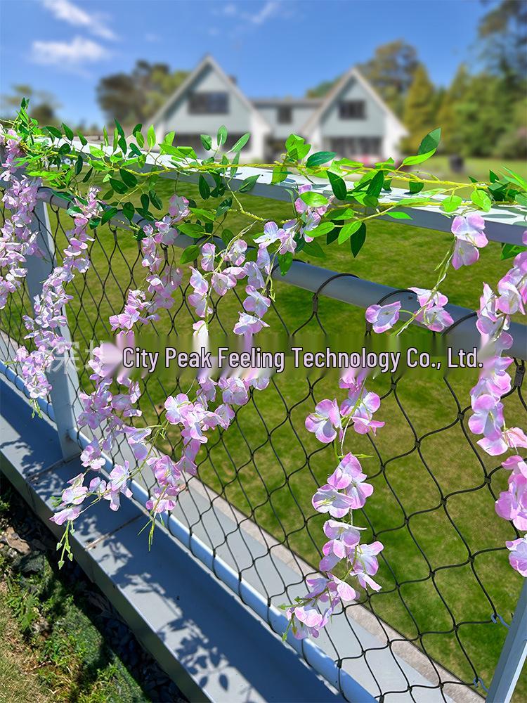 Solar LED Flower Vine String Lights for Outdoor Decor