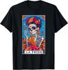 La Frida Tarot Card Mexican Latina Skeleton T-Shirt