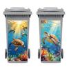 PVC Stickers Self-adhesive Decorative Stickers Decals for Trash Decoration Turtle 820x380mm