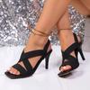 Fashion 2025 New Women Sandals Luxury High Heels Sandals Ladies Outdoor Party Wedding Shoes Women Sexy Open Toe Gladiator Shoes Women